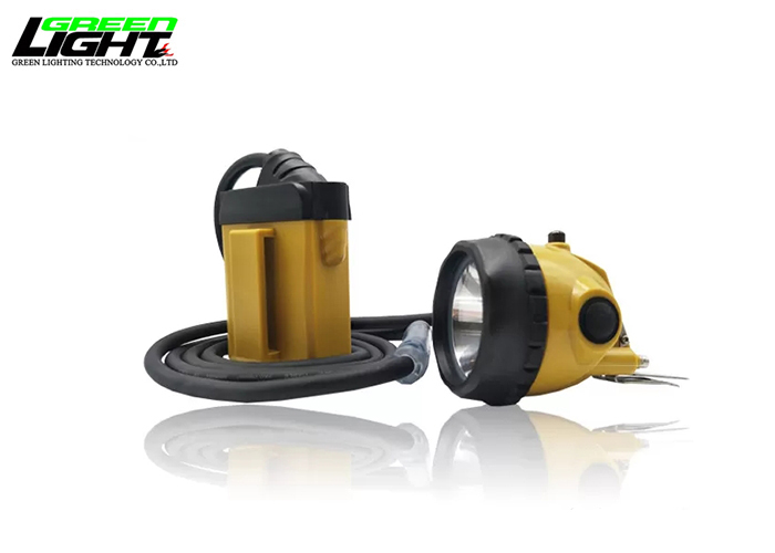 Cable Flashing 25000lux Brightest Miners Cap Lamp 10.4Ah Mining Cap Lamp Rechargeable Headlight