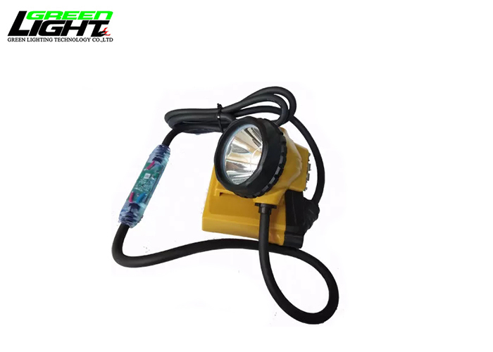 Cable Flashing 25000lux Brightest Miners Cap Lamp 10.4Ah Mining Cap Lamp Rechargeable Headlight