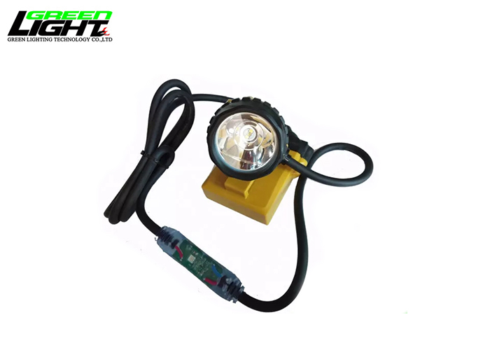 Cable Flashing 25000lux Brightest Miners Cap Lamp 10.4Ah Mining Cap Lamp Rechargeable Headlight