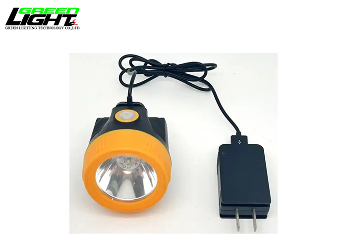 USB Rechargeable Led Mining Headlamps 10000 Lux Portable Miner Cap Lamp PC Body 15hrs Working Time