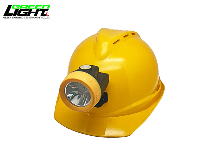 good quality USB Rechargeable Led Mining Headlamps 10000 Lux Portable Miner Cap Lamp PC Body 15hrs Working Time wholesale