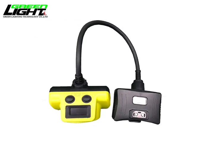 Corded mining cap light 25000lux Rechargeable mining head lamp 6.8Ah IP68 coal miners hat light