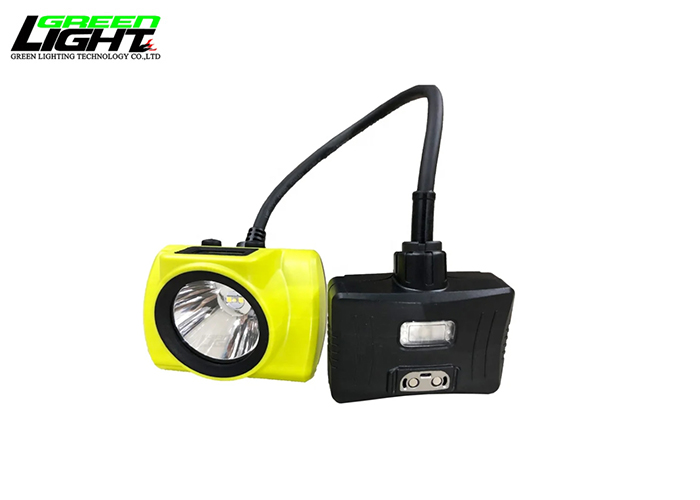 GLS-6 Led Corded Mining Cap Lamp 385Lum 25000Lux Miner Head Lamp helmet lamps with Rear Strobe Light