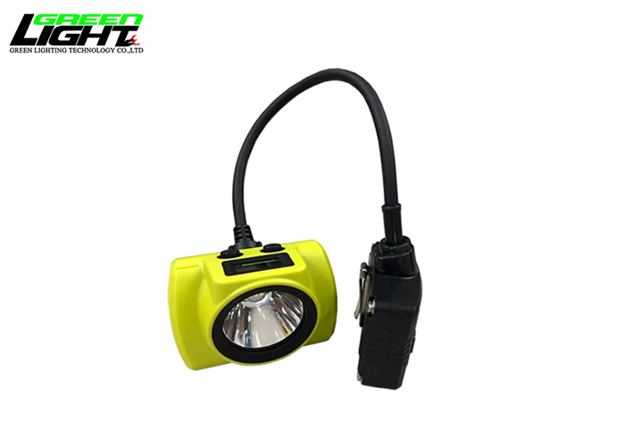 Corded mining cap light 25000lux Rechargeable mining head lamp 6.8Ah IP68 coal miners hat light