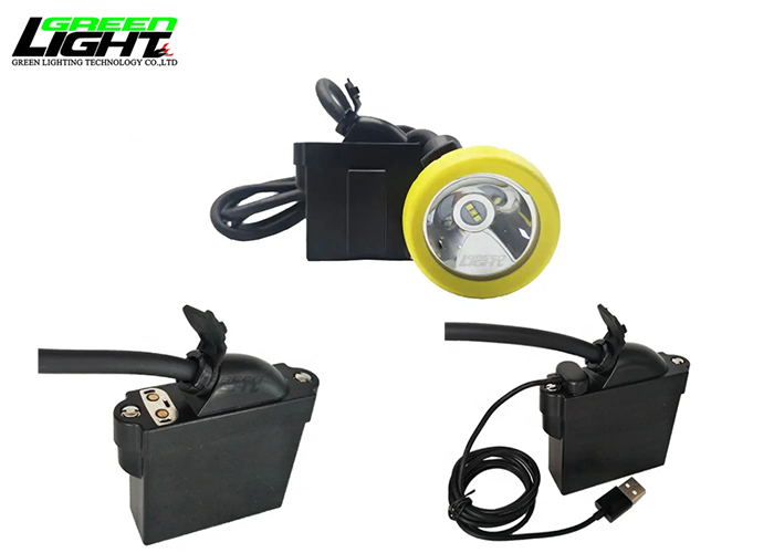 Explosion proof LED mining light safety headlamp support USB charging corded miner lamp 7800mAH