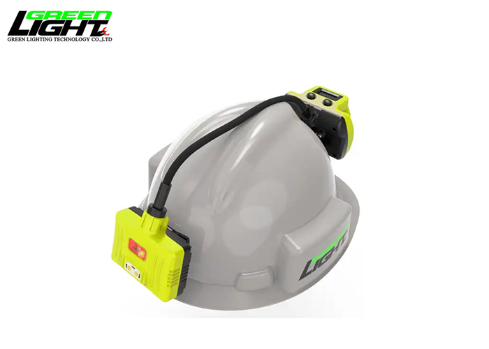 Corded mining cap light 25000lux Rechargeable mining head lamp 6.8Ah IP68 coal miners hat light