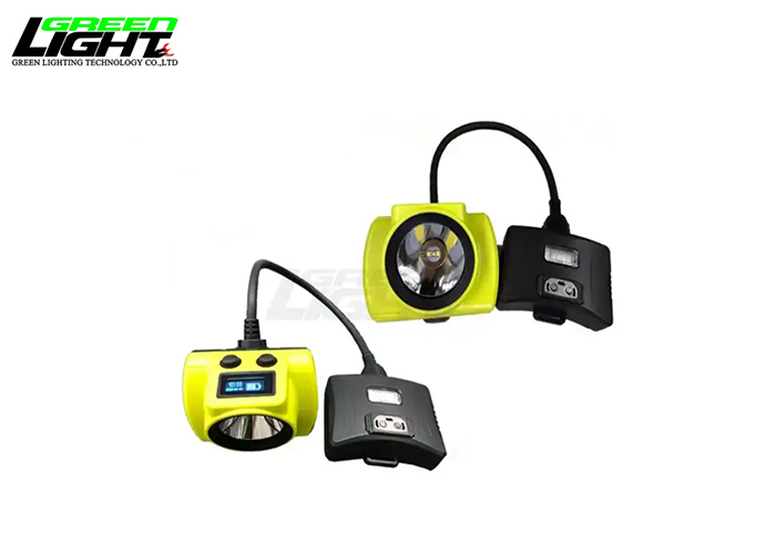 GLS-6 Led Corded Mining Cap Lamp 385Lum 25000Lux Miner Head Lamp helmet lamps with Rear Strobe Light