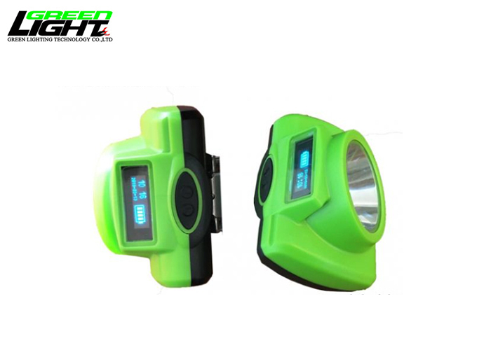 Anti-corrosion Digital Display Led Miner Head Lamp Cordless rechargeable mining cap light 6.8Ah