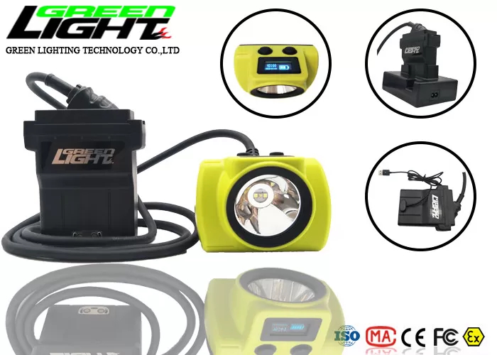 13600mAh Rechargeable LED Mining Lamp IP68 Waterproof coal miners hat light Industrial Safey Light