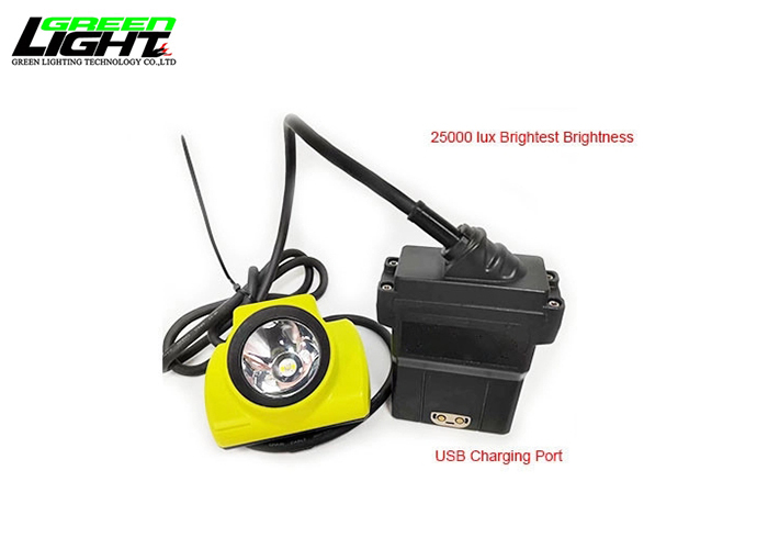 25000 Lux Led Mining Helmet Lamp Explosion-proof Miner Lamps OLED Display Miner Headlamp