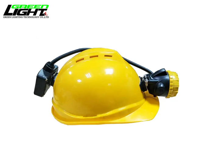 IP68 Waterproof Mining Cap Lamp 15000lux corded miner lamp Anti Explosive with Rear Safety light