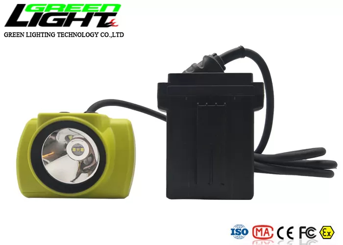 good quality 25000 Lux Led Mining Helmet Lamp Explosion-proof Miner Lamps OLED Display Miner Headlamp wholesale