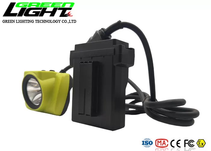 25000lux strong brightness corded mining light waterproof IP68 miner cap lamp for tracking system