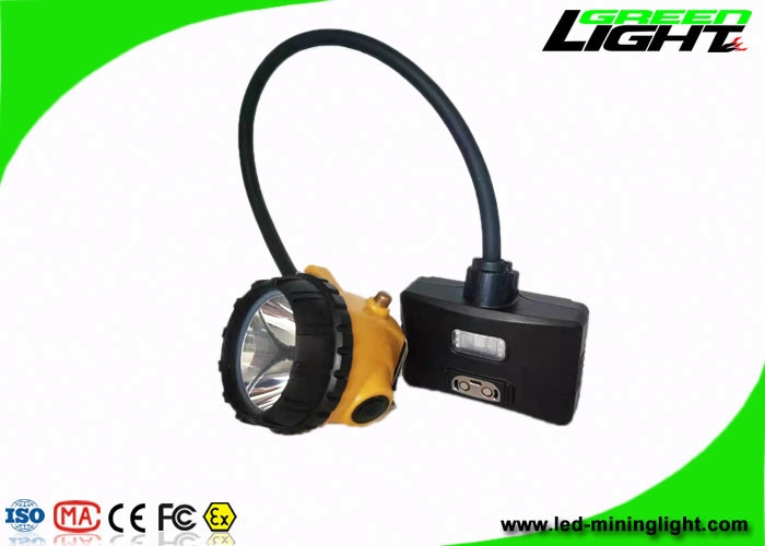 IP68 Waterproof Mining Cap Lamp 15000lux corded miner lamp Anti Explosive with Rear Safety light