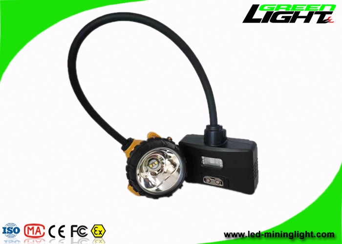 good quality IP68 Waterproof Mining Cap Lamp 15000lux corded miner lamp Anti Explosive with Rear Safety light wholesale