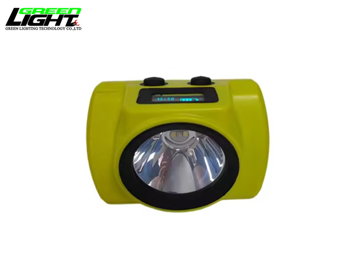 good quality 25000Lux underground mining cap lamp USB rechargeable OLED cordless head lamp 6.8Ah IP68 miner lamp wholesale