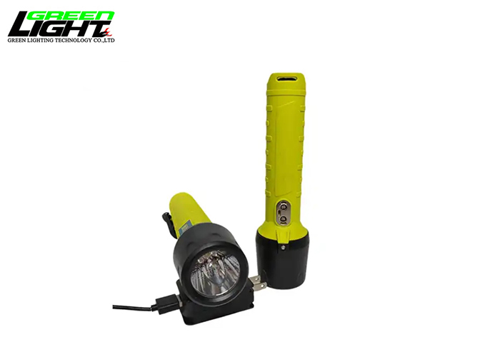 Industrial Led Torch Light Waterproof Brightest Rechargeable Explosion-proof Flashlights 6.4Ah