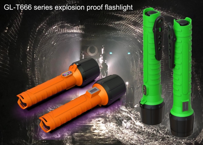 Nylon anti-explosive led torch 10000lux flame resistant torch light rechargeable LED flashlight