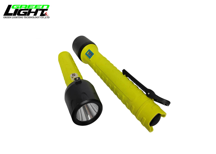 custom Explosion proof led flashlight rechargeable LED torch 10000 lux IP68 waterproof torch light online