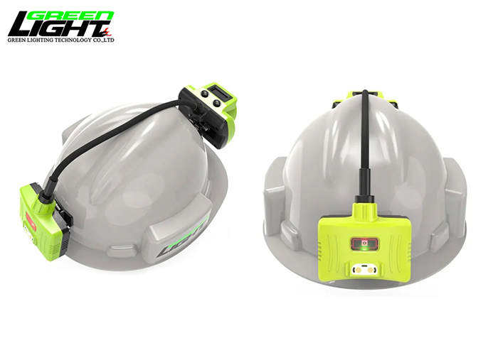 Underground Miner Safety Cap Lamps 18000lux 6.8Ah Mining Head Lamp with Rear Warning Light