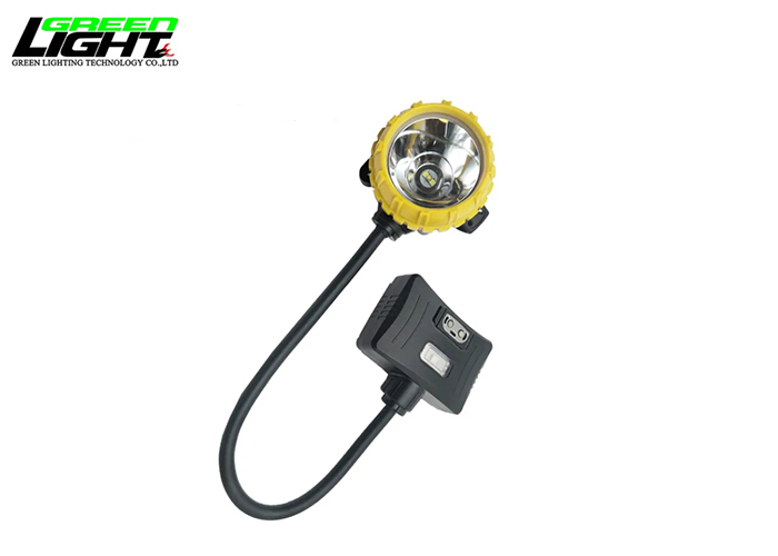 15000Lux Led Mining Lamp Underground Miners Headlamp With Rear Warning Light IP68 Safety Cap Lamp