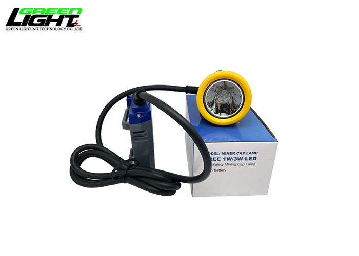 Explosion-proof Mining Corded Cap Lamp 15000 lux 6.6Ah T7 Coal Miners Headlamp Underground Lighting