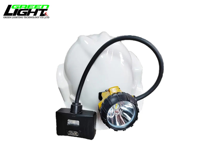 15000Lux Led Mining Lamp Underground Miners Headlamp With Rear Warning Light IP68 Safety Cap Lamp