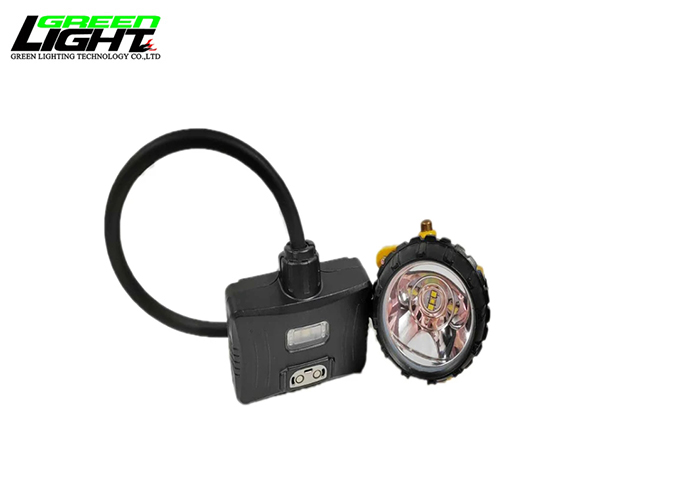 15000Lux Led Mining Lamp Underground Miners Headlamp With Rear Warning Light IP68 Safety Cap Lamp