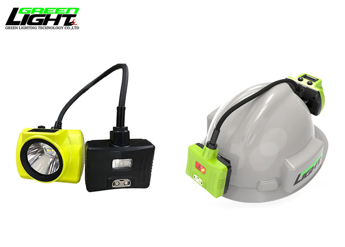 Underground Miner Safety Cap Lamps 18000lux 6.8Ah Mining Head Lamp with Rear Warning Light