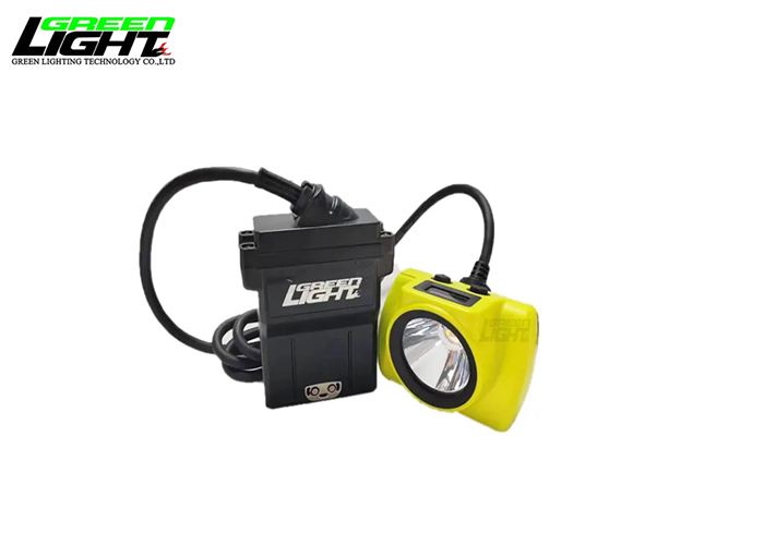 custom OLED Screen 530lum Rechargeable Mining Cap Lamp 25000Lux 13.6Ah Led Mining Lights for Tracking System online