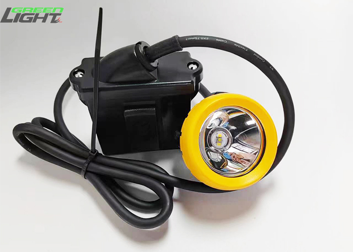 10000 lux Waterproof IP68 Corded Miner Lamp Rechargeable Led Mining Helmet Light 7.8Ah Helmet Lamps