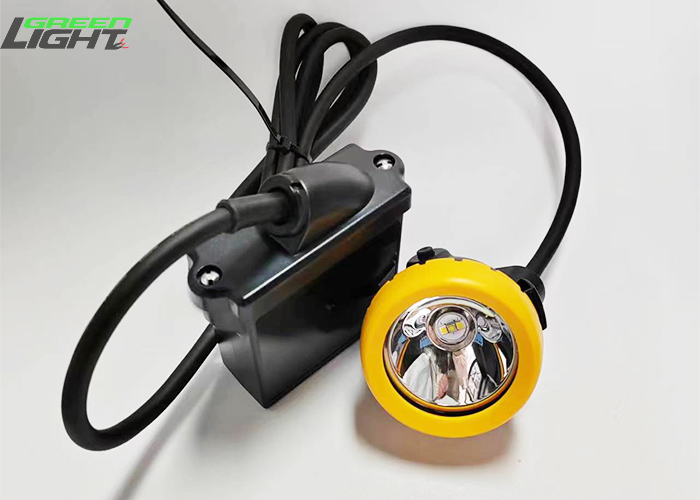 good quality 10000 lux Waterproof IP68 Corded Miner Lamp Rechargeable Led Mining Helmet Light 7.8Ah Helmet Lamps wholesale