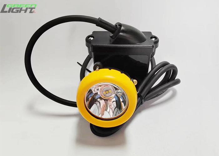 10000 lux Waterproof IP68 Corded Miner Lamp Rechargeable Led Mining Helmet Light 7.8Ah Helmet Lamps