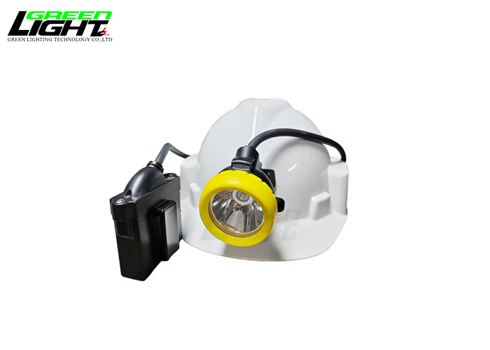 6600mAh Led Miner Lamp Portable Safety Mining Head Lamp 10000 lux Waterproof GL5-D Corded Led Cap Lamp