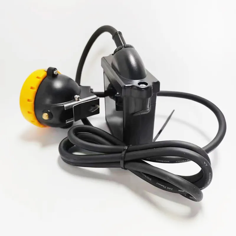 Underground Corded Miner Cap Lamp 7800mah 10000Lux Led Mining Light Impact Resistant Hard Hat Light